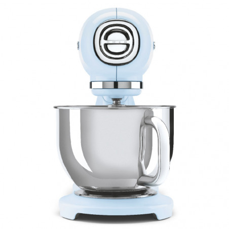 Μίξερ SMEG SMF03PBEU, 800 W, 4,8 λίτρα, 10 ταχύτητες, Λειτουργία ομαλής εκκίνησης, Αντιολισθητικά πόδια, Παστέλ μπλε