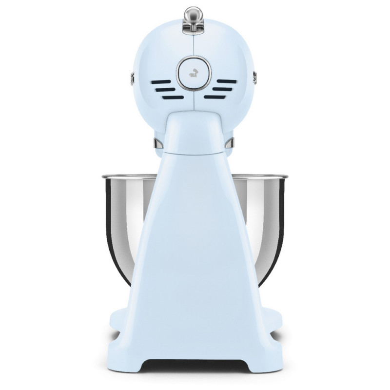 Μίξερ SMEG SMF03PBEU, 800 W, 4,8 λίτρα, 10 ταχύτητες, Λειτουργία ομαλής εκκίνησης, Αντιολισθητικά πόδια, Παστέλ μπλε