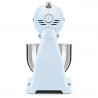 Μίξερ SMEG SMF03PBEU, 800 W, 4,8 λίτρα, 10 ταχύτητες, Λειτουργία ομαλής εκκίνησης, Αντιολισθητικά πόδια, Παστέλ μπλε