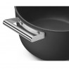 Κατσαρόλα SMEG CKFC2611BLM, 7,7 λίτρα, Ø26 εκ., Επίστρωση τεφλόν, Έως 250 °C, Για επαγωγικές εστίες, Μαύρο