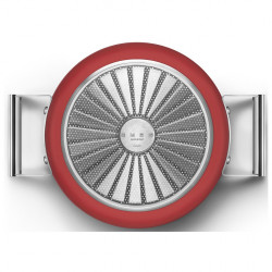 Κατσαρόλα SMEG CKFC2411RDM, 4,8 λ, Ø24 εκ., Τεφλόν επίστρωση, Έως 250 °C, Επαγωγή, Κόκκινη