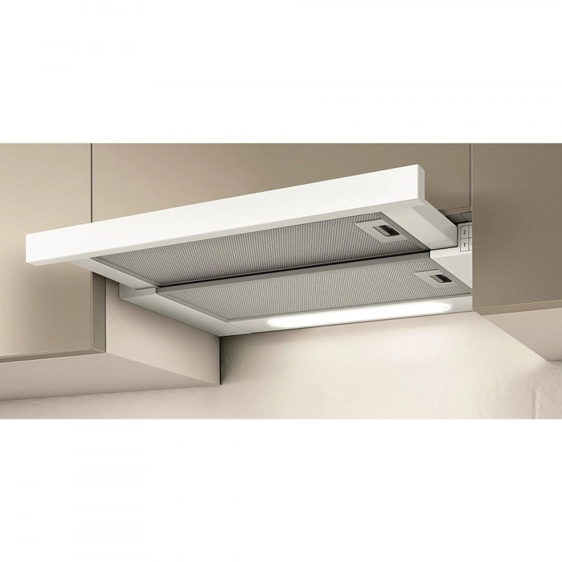 Εντοιχισμένος απορροφητήρας Elica Elite 14 Lux WH 60, 121 W, 60 εκ., Κατηγορία D, 304 μ³/ώρα, φωτισμός LED, Λευκό