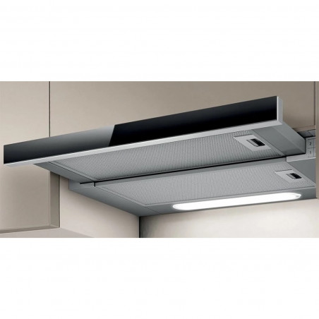 Εντοιχισμένος απορροφητήρας Elica Elite 14 Lux GRVT 60, 121 W, 60 εκ., Κατηγορία D, 304 μ3/ώρα, φωτισμός LED, Γκρι/Μαύρο