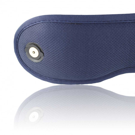 Συσκευή μασάζ για τα μάτια Medivon Horizon HYPNOS, 6 W, Λειτουργία θέρμανσης και ψύξης, Δονήσεις, Μειώνει τη μυϊκή ένταση, Bluetooth, Σκούρο μπλε