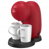 Καφετιέρα Oliver Voltz OV51170G, 450 W, 300 ml, 2 κεραμικά φλιτζάνια, Κόκκινη