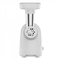 Κιμάς Oliver Voltz OV51991G, 800 W, Αντίστροφη περιστροφή, Εξάρτημα για ντομάτες, Εξαρτήματα 5 και 7 mm, Ανοξείδωτο ατσάλι, Λευκό