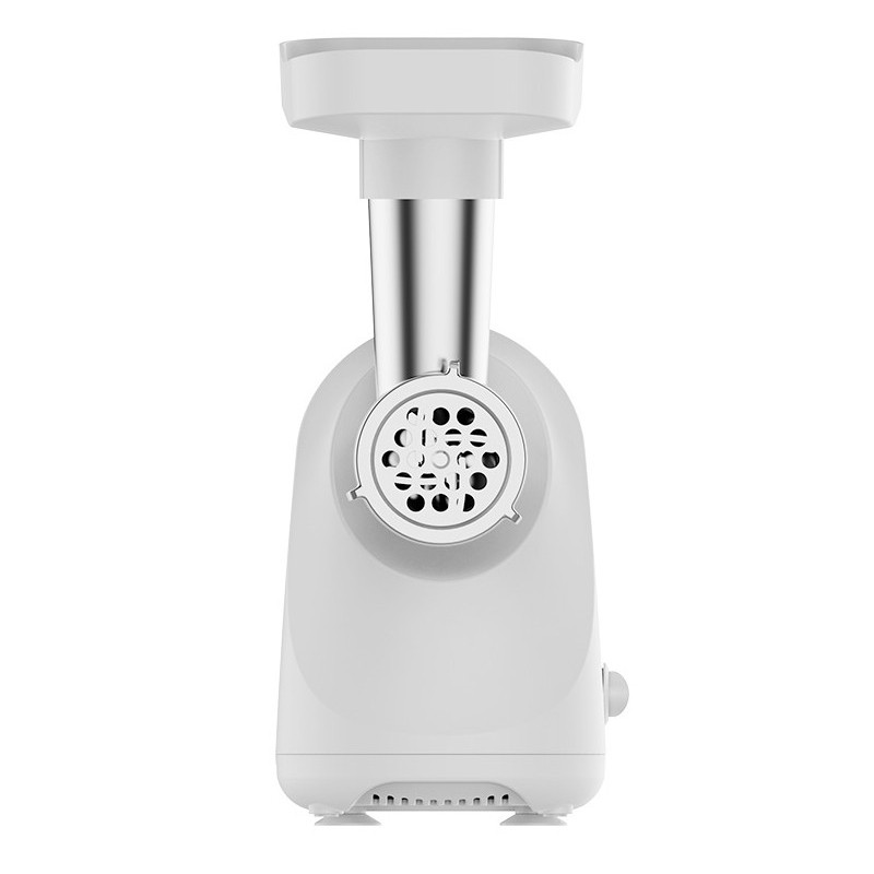 Κιμάς Oliver Voltz OV51991G, 800 W, Αντίστροφη περιστροφή, Εξάρτημα για ντομάτες, Εξαρτήματα 5 και 7 mm, Ανοξείδωτο ατσάλι, Λευκό
