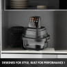 Φριτέζα με ζεστό αέρα Just Perfecto JP-AF4GL, 1500 W, 1,5/4 λίτρα, 8 προγράμματα, 80-200 °C, κυκλοφορία ζεστού αέρα 360°, θερμοανθεκτική γυάλινη κατασκευή, μαύρο