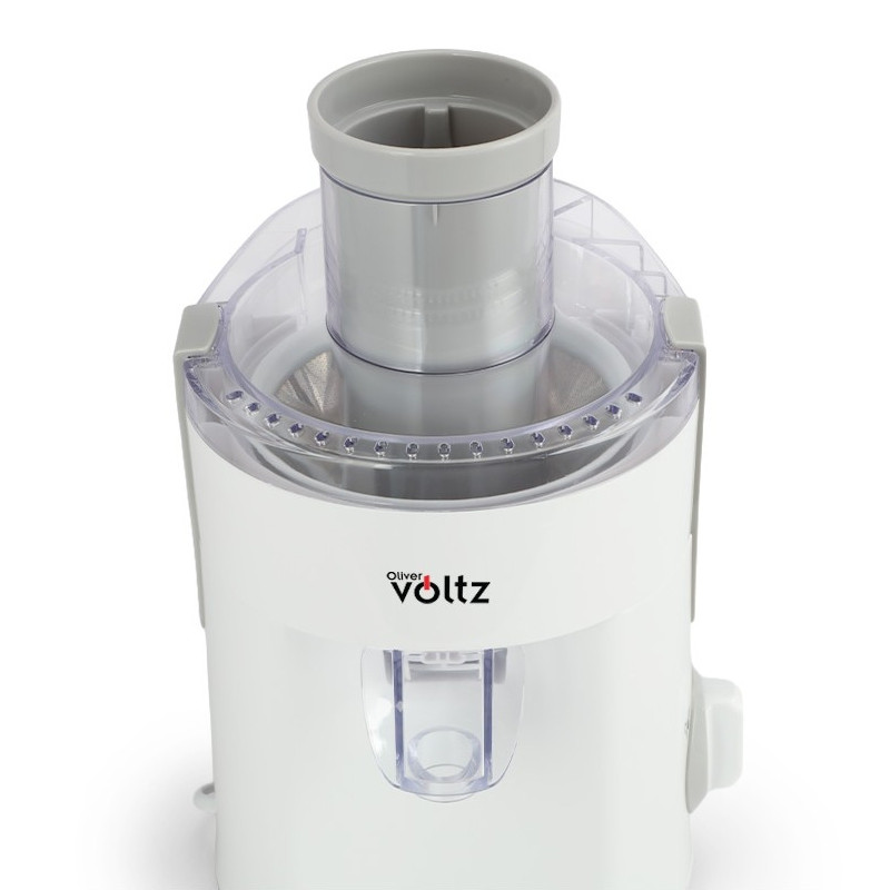 Αποχυμωτής Oliver Voltz OV51160C, 400 W, 600 ml, 2 ταχύτητες, Μεγάλη είσοδος, Δοχείο απορριμμάτων, Αθόρυβος, Λευκός