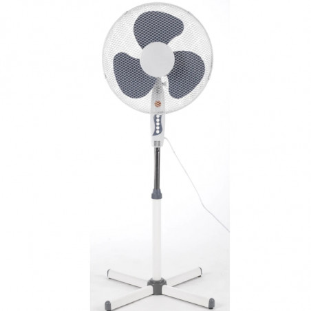 Ανεμιστήρας NEO FA-F44, 40 W, 40 εκ., 3 ταχύτητες, ταλάντωση, ρυθμιζόμενο ύψος και γωνία, λευκό