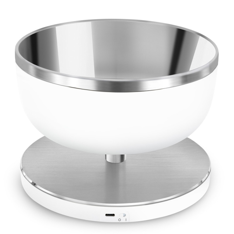 Ζυγαριά κουζίνας Smeg Collezione KSC01WHMWW, Έως 5 kg/5 l, ΤΑΡΑ, Οθόνη LED, Αντιολισθητική βάση, Αυτονομία έως 36 ώρες, Λευκό ματ