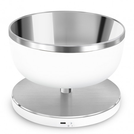 Ζυγαριά κουζίνας Smeg Collezione KSC01WHMWW, Έως 5 kg/5 l, ΤΑΡΑ, Οθόνη LED, Αντιολισθητική βάση, Αυτονομία έως 36 ώρες, Λευκό ματ
