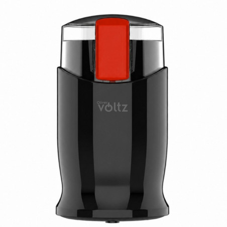 Καφετιέρα Oliver Voltz OV51172C, 150 W, 60 γρ., Σύστημα ασφαλείας, Ατσάλινα μαχαίρια, Μαύρο