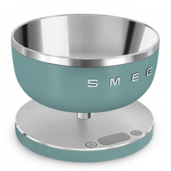 Ζυγός κουζίνας Smeg Collezione KSC01EGMWW, Έως 5 kg/5 l, ΤΑΡΑ, Οθόνη LED, Αντιολισθητική βάση, Αυτονομία έως 36 ώρες, Σμαραγδένιο πράσινο