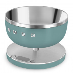 Ζυγός κουζίνας Smeg Collezione KSC01EGMWW, Έως 5 kg/5 l, ΤΑΡΑ, Οθόνη LED, Αντιολισθητική βάση, Αυτονομία έως 36 ώρες, Σμαραγδένιο πράσινο