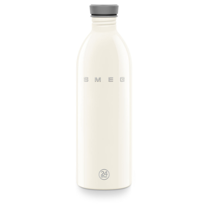 Μπουκάλι Smeg Urban WBF02CR, 1 λίτρο, Αεροστεγές κλείσιμο, Χωρίς BPA, Ανοξείδωτο ατσάλι, Κρεμ