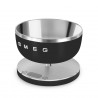 Ζυγός κουζίνας Smeg Collezione KSC01BLMWW, Έως 5 kg/5 l, ΤΑΡΑ, Οθόνη LED, Αντιολισθητική βάση, Αυτονομία έως 36 ώρες, Μαύρο ματ