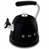 Βραστήρας με σφυρίχτρα Smeg CKLW2001BL, 2,3 λίτρα, επαγωγική εστία, λαβή που δεν ζεσταίνεται, μαύρος