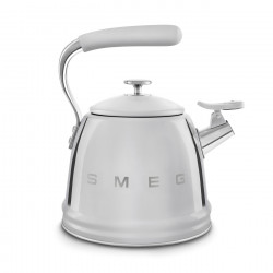 Βραστήρας με σφυρίχτρα Smeg WKF01SS, 2,3 λίτρα, επαγωγική εστία, λαβή που δεν ζεσταίνεται, ανοξείδωτο, ασημί