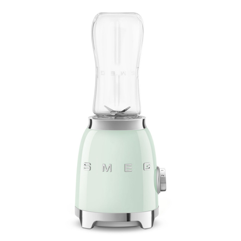 Μπλέντερ Smeg PBF01PGEU, 300 W, 2x 600 ml, 20.000-24.000 στροφές/λεπτό, Αντιολισθητική βάση, χωρίς BPA, Ανοξείδωτο ατσάλι, Παστέλ πράσινο