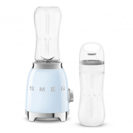 Μπλέντερ Smeg PBF01PBEU, 300 W, 2x 600 ml, 20.000-24.000 στροφές/λεπτό, Αντιολισθητική βάση, χωρίς BPA, Ανοξείδωτο ατσάλι, Παστέλ μπλε