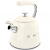 Βραστήρας με σφυρίχτρα Smeg WKF01CR, 2,3 λίτρα, επαγωγή, λαβή που δεν ζεσταίνεται, ανοξείδωτο, κρεμ