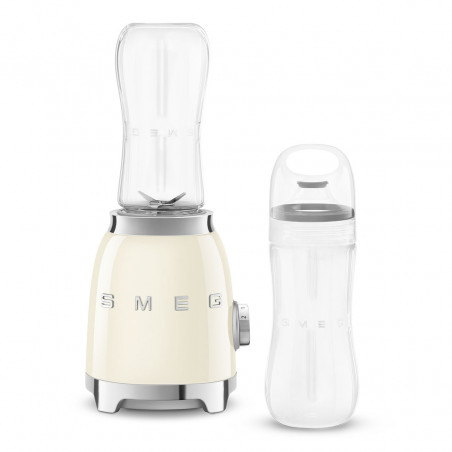 Μπλέντερ Smeg PBF01CREU, 300 W, 2x 600 ml, 20.000-24.000 στροφές/λεπτό, Αντιολισθητική βάση, χωρίς BPA, Ανοξείδωτο ατσάλι, Κρεμ