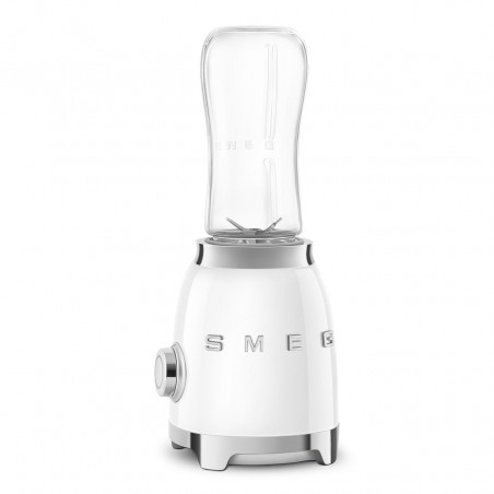 Μπλέντερ Smeg PBF01WHEU, 300 W, 2x 600 ml, 20.000-24.000 στροφές/λεπτό, Αντιολισθητική βάση, χωρίς BPA, Ανοξείδωτο ατσάλι, Λευκό