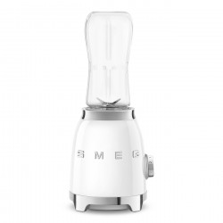 Μπλέντερ Smeg PBF01WHEU, 300 W, 2x 600 ml, 20.000-24.000 στροφές/λεπτό, Αντιολισθητική βάση, χωρίς BPA, Ανοξείδωτο ατσάλι, Λευκό