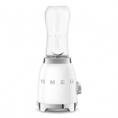 Μπλέντερ Smeg PBF01WHEU, 300 W, 2x 600 ml, 20.000-24.000 στροφές/λεπτό, Αντιολισθητική βάση, χωρίς BPA, Ανοξείδωτο ατσάλι, Λευκό
