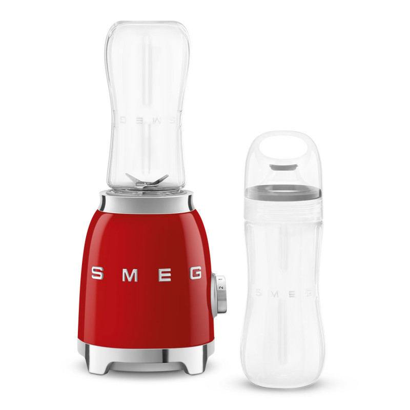 Μπλέντερ Smeg PBF01RDEU, 300 W, 2x 600 ml, 20.000-24.000 στροφές/λεπτό, Αντιολισθητική βάση, χωρίς BPA, Ανοξείδωτο ατσάλι, Κόκκινο