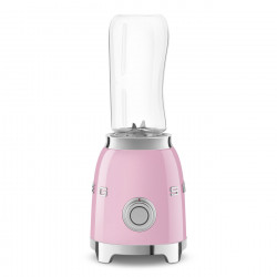 Μπλέντερ Smeg PBF01PKEU, 300 W, 2x 600 ml, 20.000-24.000 στροφές/λεπτό, Αντιολισθητική βάση, χωρίς BPA, Ανοξείδωτο ατσάλι, Ροζ
