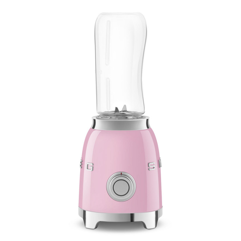 Μπλέντερ Smeg PBF01PKEU, 300 W, 2x 600 ml, 20.000-24.000 στροφές/λεπτό, Αντιολισθητική βάση, χωρίς BPA, Ανοξείδωτο ατσάλι, Ροζ