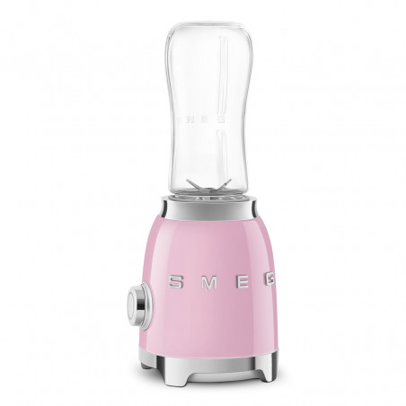 Μπλέντερ Smeg PBF01PKEU, 300 W, 2x 600 ml, 20.000-24.000 στροφές/λεπτό, Αντιολισθητική βάση, χωρίς BPA, Ανοξείδωτο ατσάλι, Ροζ