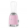 Μπλέντερ Smeg PBF01PKEU, 300 W, 2x 600 ml, 20.000-24.000 στροφές/λεπτό, Αντιολισθητική βάση, χωρίς BPA, Ανοξείδωτο ατσάλι, Ροζ
