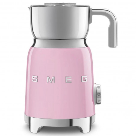Συσκευή αφρισμού γάλακτος Smeg MFF11PKEU, 500 W, 600 ml, 8 προγράμματα, Αφαιρούμενη κανάτα, Αυτόματη απενεργοποίηση, Ροζ