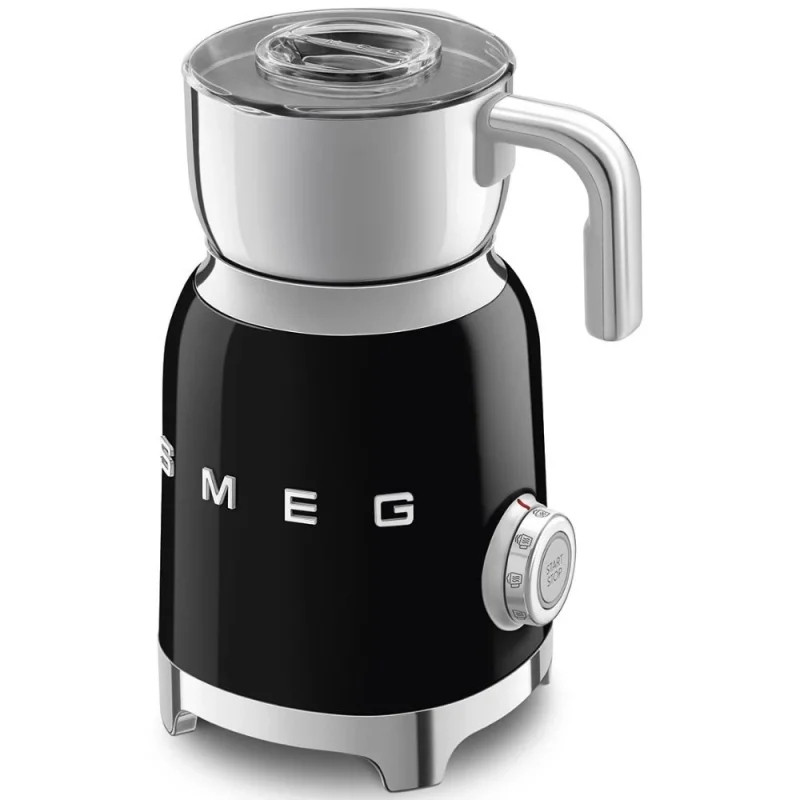 Συσκευή αφρισμού γάλακτος Smeg MFF11BLEU, 500 W, 600 ml, 8 προγράμματα, Αφαιρούμενη κανάτα, Αυτόματη απενεργοποίηση, Μαύρο