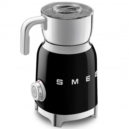 Συσκευή αφρισμού γάλακτος Smeg MFF11BLEU, 500 W, 600 ml, 8 προγράμματα, Αφαιρούμενη κανάτα, Αυτόματη απενεργοποίηση, Μαύρο