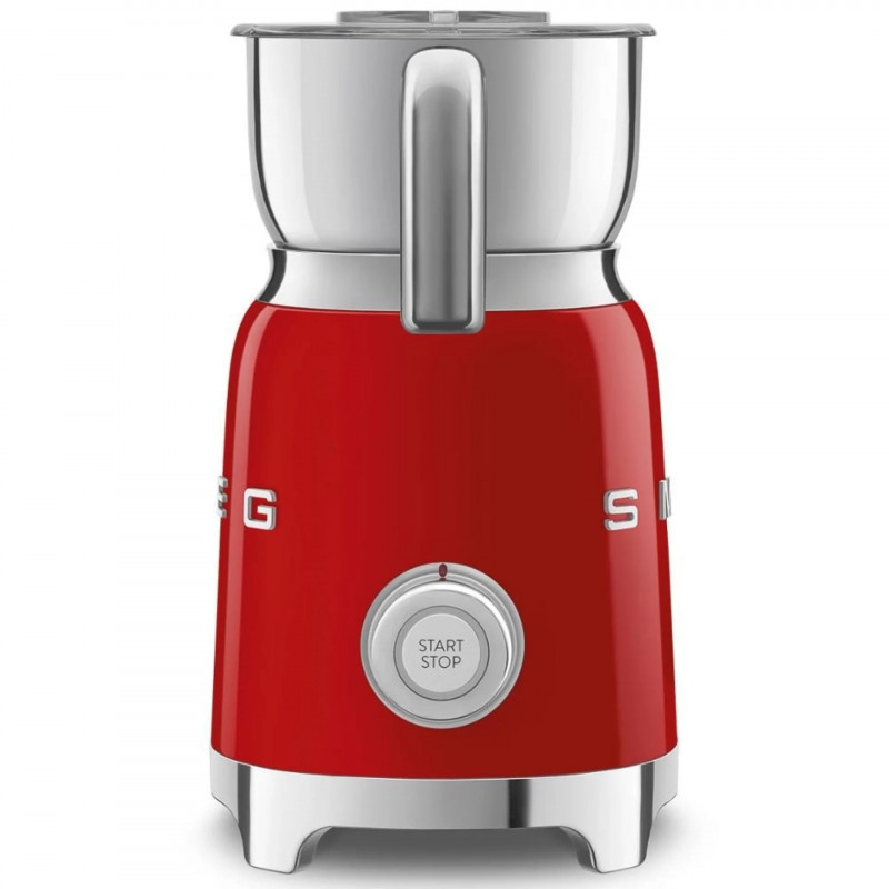 Συσκευή αφρισμού γάλακτος Smeg MFF11RDEU, 500 W, 600 ml, 8 προγράμματα, Αφαιρούμενη κανάτα, Αυτόματη απενεργοποίηση, Κόκκινο