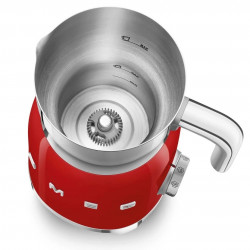Συσκευή αφρισμού γάλακτος Smeg MFF11RDEU, 500 W, 600 ml, 8 προγράμματα, Αφαιρούμενη κανάτα, Αυτόματη απενεργοποίηση, Κόκκινο