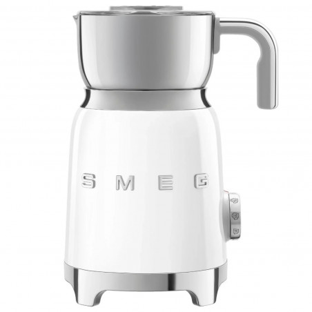 Συσκευή αφρισμού γάλακτος Smeg MFF11WHEU, 500 W, 600 ml, 8 προγράμματα, Αφαιρούμενη κανάτα, Αυτόματη απενεργοποίηση, Λευκό