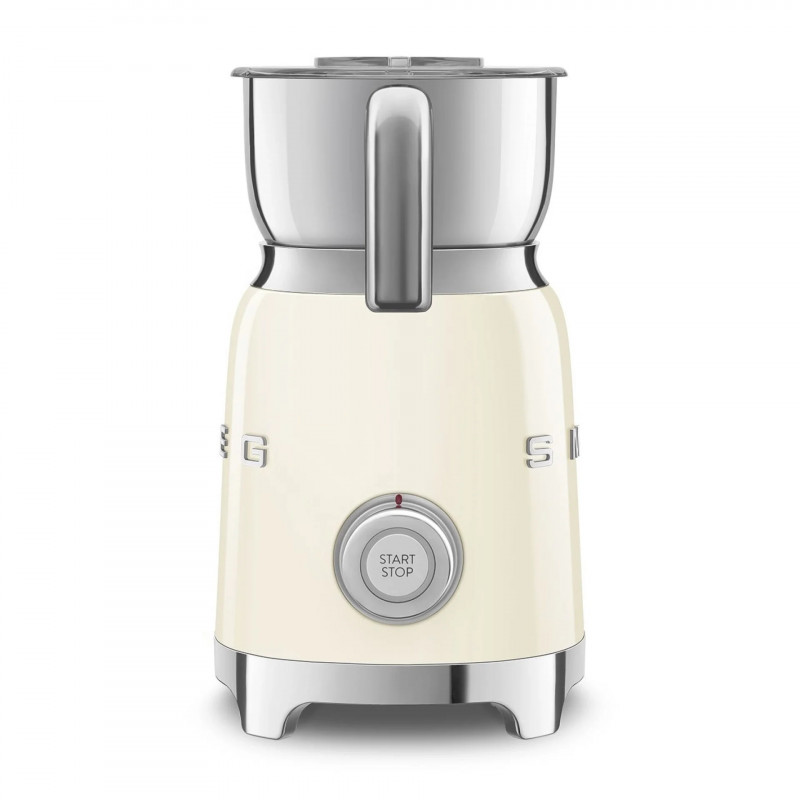 Συσκευή αφρισμού γάλακτος Smeg MFF11CREU, 500 W, 600 ml, 8 προγράμματα, Αφαιρούμενη κανάτα, Αυτόματη απενεργοποίηση, Κρεμ
