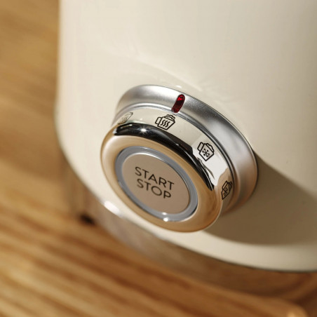 Συσκευή αφρισμού γάλακτος Smeg MFF11CREU, 500 W, 600 ml, 8 προγράμματα, Αφαιρούμενη κανάτα, Αυτόματη απενεργοποίηση, Κρεμ