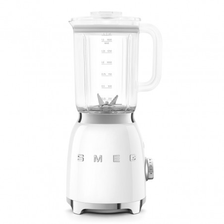 Μπλέντερ Smeg BLF03WHEU, 800 W, 1,5 λίτρα, 18.000 στροφές/λεπτό, 4 προγράμματα, 4 ταχύτητες + λειτουργία Pulse, ανοξείδωτο ατσάλι, λευκό