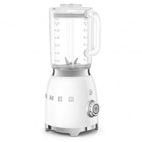 Μπλέντερ Smeg BLF03WHEU, 800 W, 1,5 λίτρα, 18.000 στροφές/λεπτό, 4 προγράμματα, 4 ταχύτητες + λειτουργία Pulse, ανοξείδωτο ατσάλι, λευκό