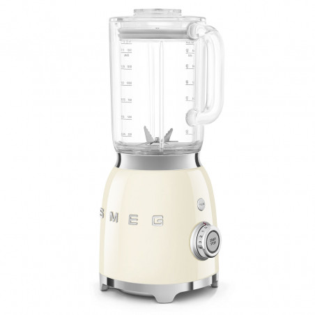 Μπλέντερ Smeg BLF03CREU, 800 W, 1,5 λίτρα, 18.000 στροφές/λεπτό, 4 προγράμματα, 4 ταχύτητες + λειτουργία Pulse, ανοξείδωτο ατσάλι, χρώμα κρεμ