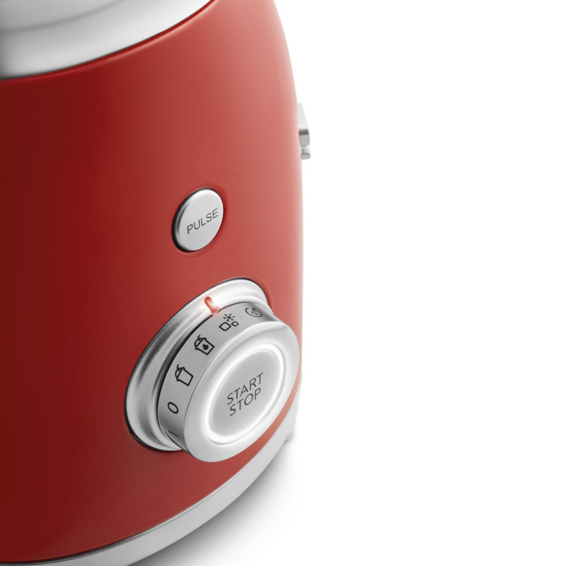 Μπλέντερ Smeg BLF03RDEU, 800 W, 1,5 λίτρα, 18.000 στροφές/λεπτό, 4 προγράμματα, 4 ταχύτητες + λειτουργία Pulse, ανοξείδωτο ατσάλι, κόκκινο