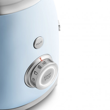 Μπλέντερ Smeg BLF03PBEU, 800 W, 1,5 λ, 18.000 στροφές/λεπτό, 4 προγράμματα, 4 ταχύτητες + λειτουργία Pulse, ανοξείδωτο ατσάλι, παστέλ μπλε