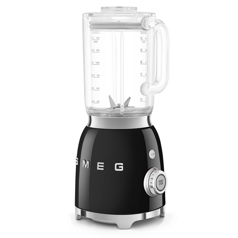 Μπλέντερ Smeg BLF03BLEU, 800 W, 1,5 λίτρα, 18.000 στροφές/λεπτό, 4 προγράμματα, 4 ταχύτητες + λειτουργία Pulse, ανοξείδωτο ατσάλι, μαύρο