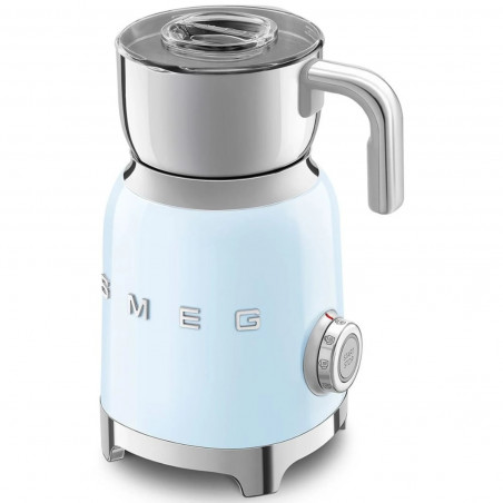 Συσκευή αφρισμού γάλακτος Smeg MFF11PBEU, 500 W, 600 ml, 8 προγράμματα, Αφαιρούμενη κανάτα, Αυτόματη απενεργοποίηση, Παστέλ μπλε